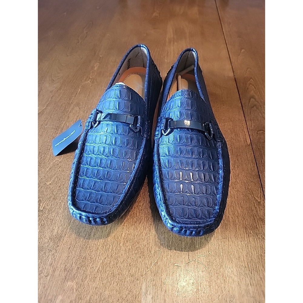 Jousen Milan Navy Blue Loafer Shoes Size 10